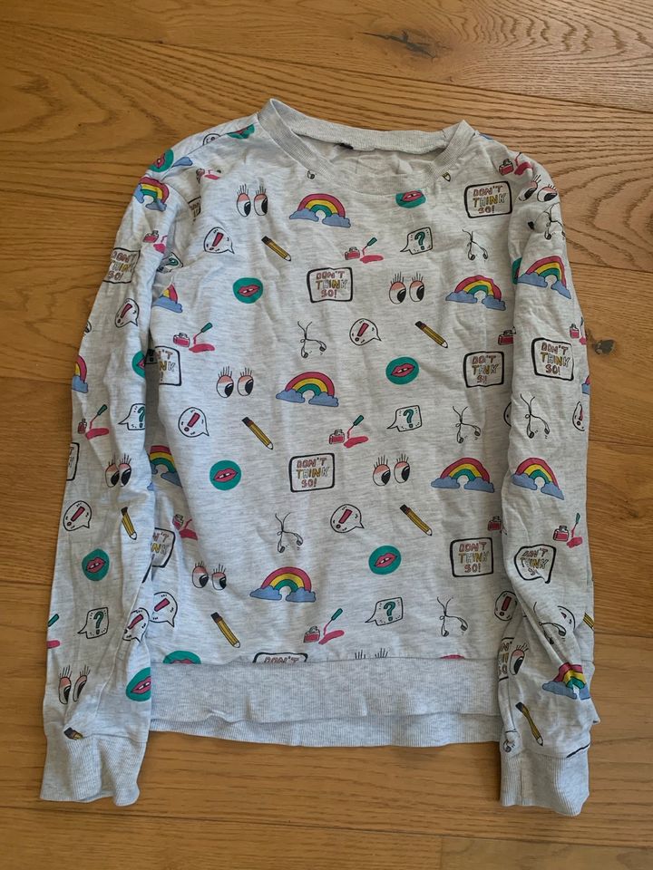 Pullover h&m 164 bunt Comic grau in Berngau