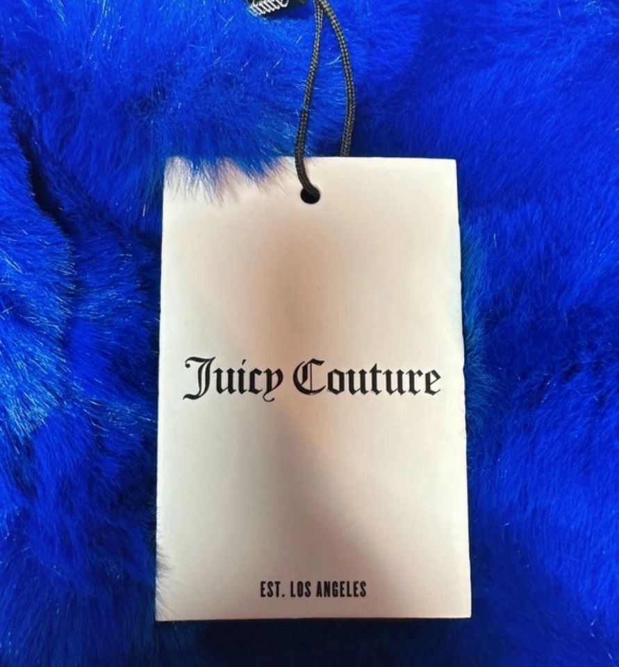 Juicy Couture Berry Shopping Bag Kunstfell Tasche Blau Tasche in Saarbrücken