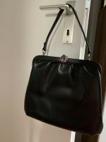 Selten Retro Vintage Elegant Damen Leder Tasche alt in schwarz Köln - Blumenberg Vorschau