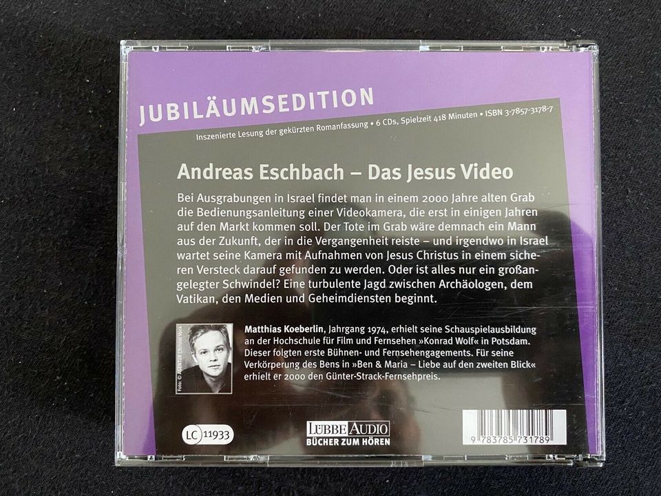 Andreas Eschbach Hörbuch "Der Nobelpreis" und "Das Jesus Video" in Neuensalz