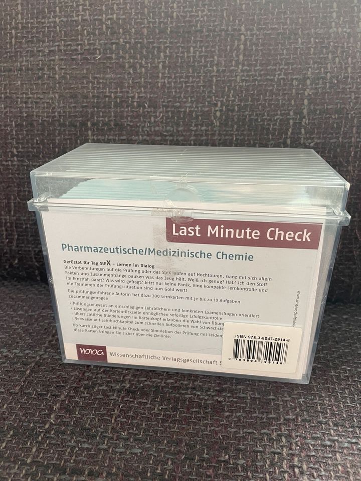 Last Minute Check Pharmazeutische Medizinische Chemie Pharmazie in Centrum