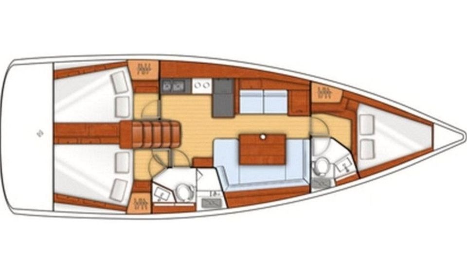 Yachtcharter - Océanis 41 (2013) - Kroatien - Boot mieten in Bad Homburg