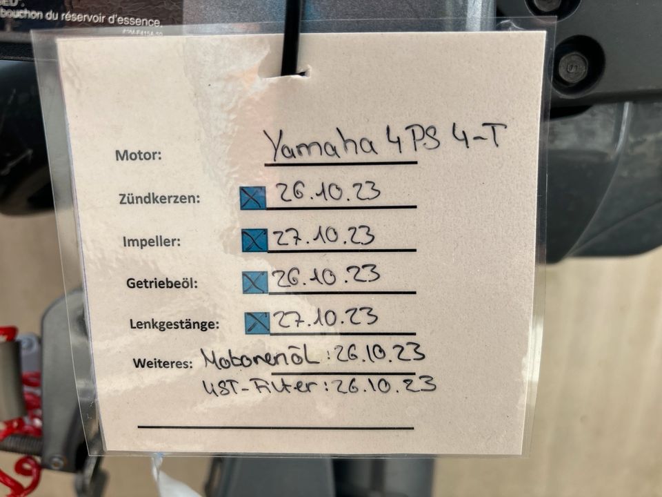 Yamaha 4 PS 4-Takt Kurzschaft Außenbord-Motor in Schwerin