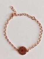 925 Silber Armband Rosé Gold vg Bernstein Edelstein Cabochon Berlin - Mitte Vorschau