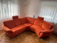 Velour Couch Sofa in Orange 5 Sitzer Bayern - Marktoberdorf Vorschau