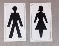 Toiletten Schild: -Herren/Damen-  Aufkleber Hessen - Oberursel (Taunus) Vorschau