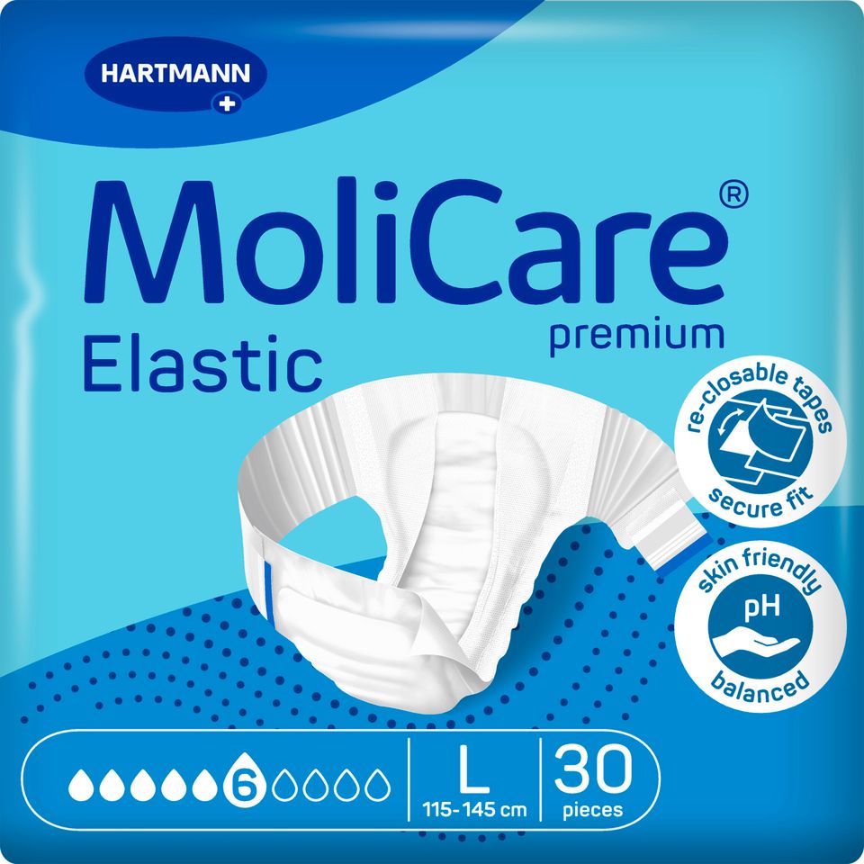 MoliCare® Premium Elastic 5 Trp, G. M, 30x / 6 Trp, G. L 27x in Penzing