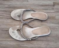 Sandalen Tamaris Silber/Weiß Gr.38 Niedersachsen - Uelsen Vorschau