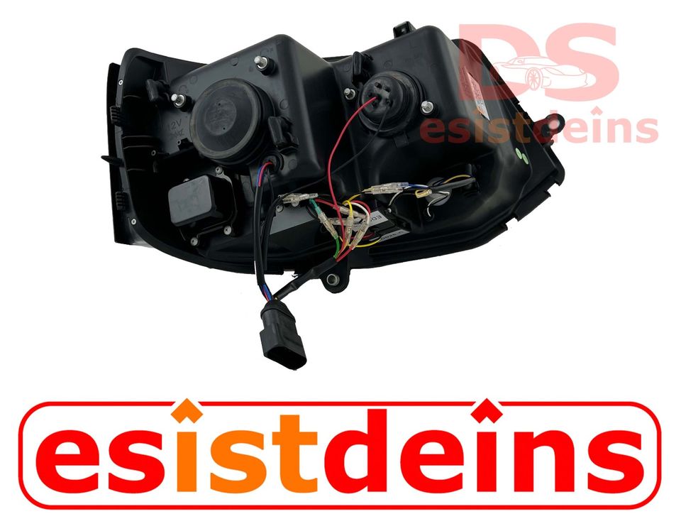 VW T5 Bus LED DRL Scheinwerfer dynamisch Bj. (09-15) schwarz in Quickborn