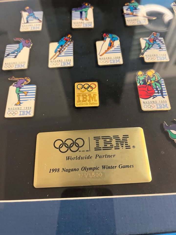 Limitiertes IBM 1998 Nagano Olympic Pin Set limitiert auf 1500 in Tübingen