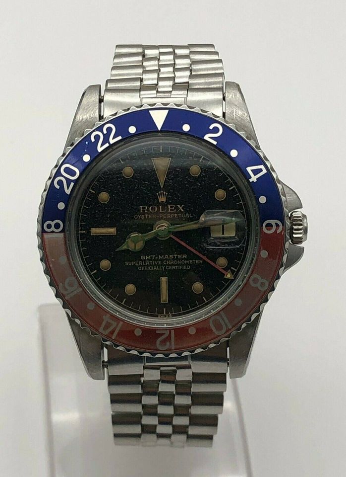 Rolex GMT-Master Pepsi Gilt Dial Chapter Ring 1675 Vintage Rare in Rheine