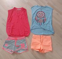 4teilg.T-Shirts Shorts Gr.XS-S,34 Mädchen Sachsen-Anhalt - Bitterfeld Vorschau
