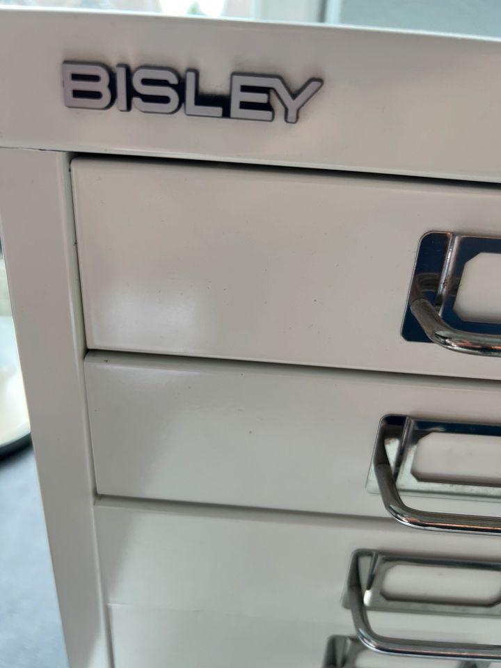 Bisley Drawer mit 5 Schubladen Weiß Metall Aufbewahrung Büro in Erftstadt