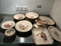 Gallo Lucienne Geschirr handgemalt Service Villeroy und Boch Nordrhein-Westfalen - Borgholzhausen Vorschau