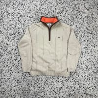 Lacoste Half Quarter Zip Pullover Sweatshirt beige Größe S Retro Nordrhein-Westfalen - Leverkusen Vorschau