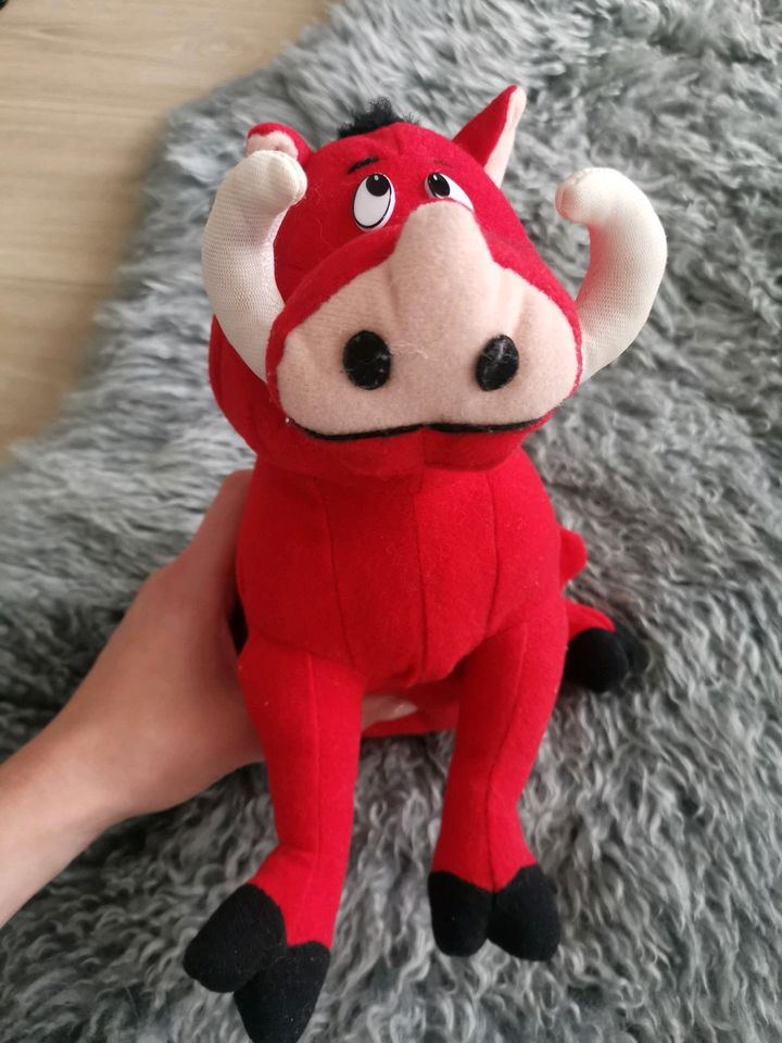 Vintage Acme Kuscheltier "König der Löwen" Pumbaa 1996 in Stuttgart