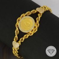 M*201973 WERT 990,- 25 Piaster Münze Armband 916 585 Gold XXYY Essen - Karnap Vorschau