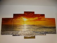 2m lang großes Bild Wandbild Sonnenuntergang am Meer 5Teile Bayern - Krumbach Schwaben Vorschau
