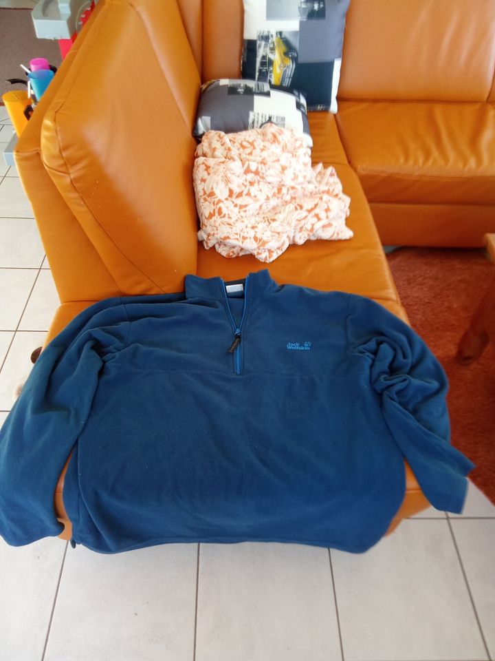 Jack Wolfskin Fleece Pullover blau in Schwanfeld