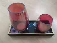 Schönes Deko Tablett mit 2 großen Gläsern und Kernzen Bayern - Senden Vorschau