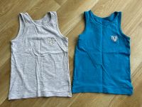 2x Unterhemden C&A Gr. 110 116 blau grau Junge H&M Thüringen - Erfurt Vorschau