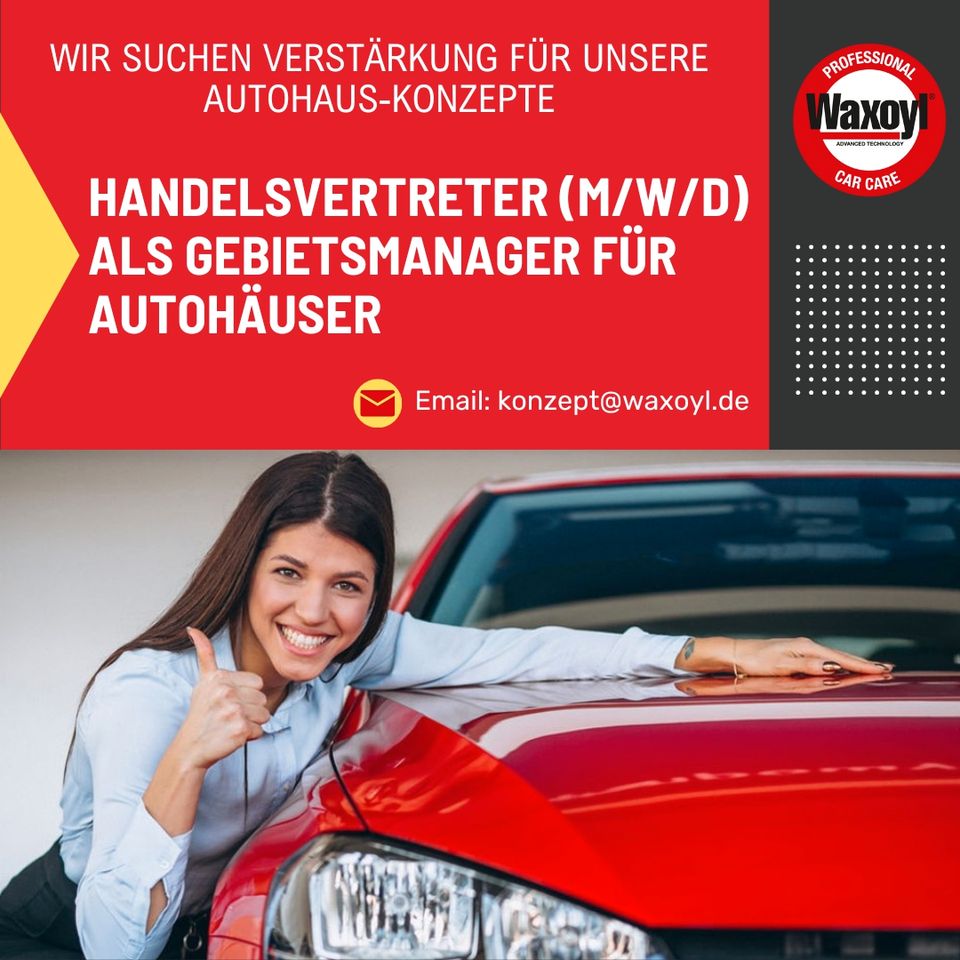 Handelsvertreter (m/w/d) als Gebietsmanager für Autohäuser in D+A in Bad Krozingen
