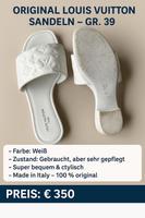 Louis Vuitton Sandalen Weiß Gr. 39 Hamburg-Mitte - HafenCity Vorschau