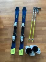 Wedze Kinder Skier, Skischuhe und Stöcke L117cm/Gr.33 Kr. München - Ottobrunn Vorschau