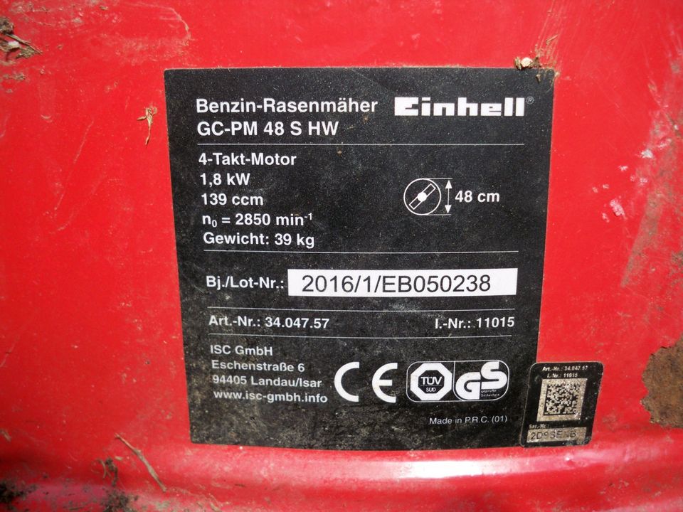 Benzin-Rasenmäher-Einhell GC-PM 48 S H W Ersatzteile in Saarland -  Ottweiler | eBay Kleinanzeigen ist jetzt Kleinanzeigen