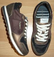 Pepe Jeans London Sneaker Gr. 37 braun/gold Freizeitschuhe Baden-Württemberg - Hemmingen Vorschau