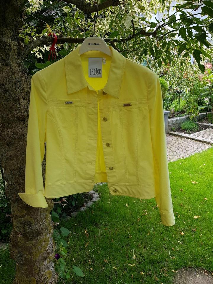Choice leichte Sommerjacke in Jeansjackenform 36/38 gelb in Gundelfingen