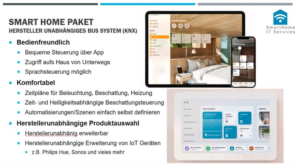 Smarthome KNX KOMPLETTPAKET Festpreis mit App Apple/Alexa in Enger