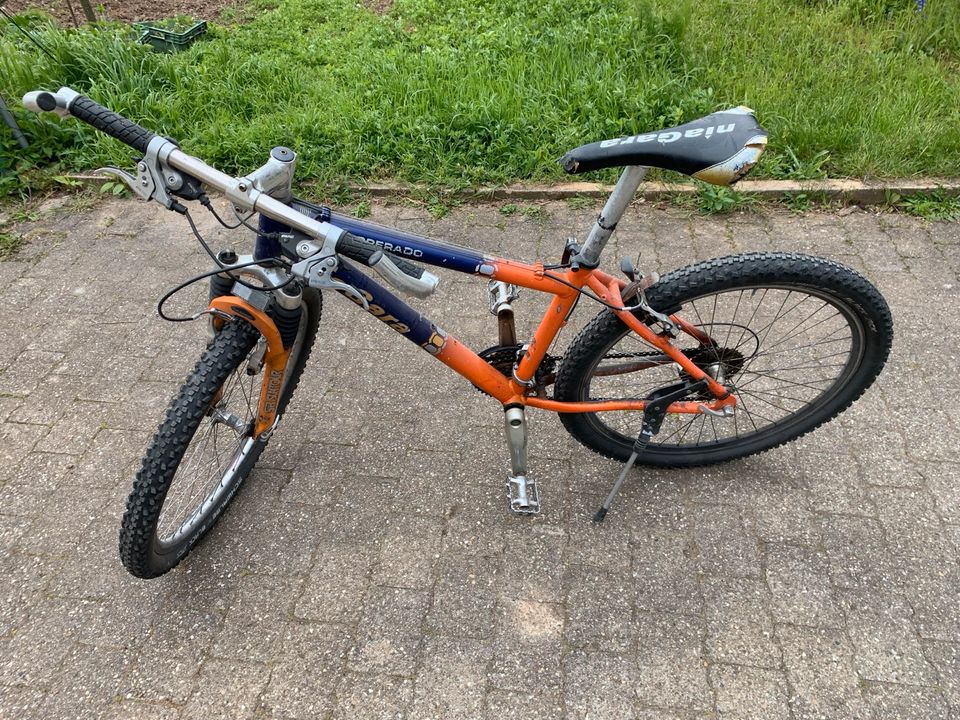 Nia Gara Desperado Mountainbike orange/blau in Hessigheim