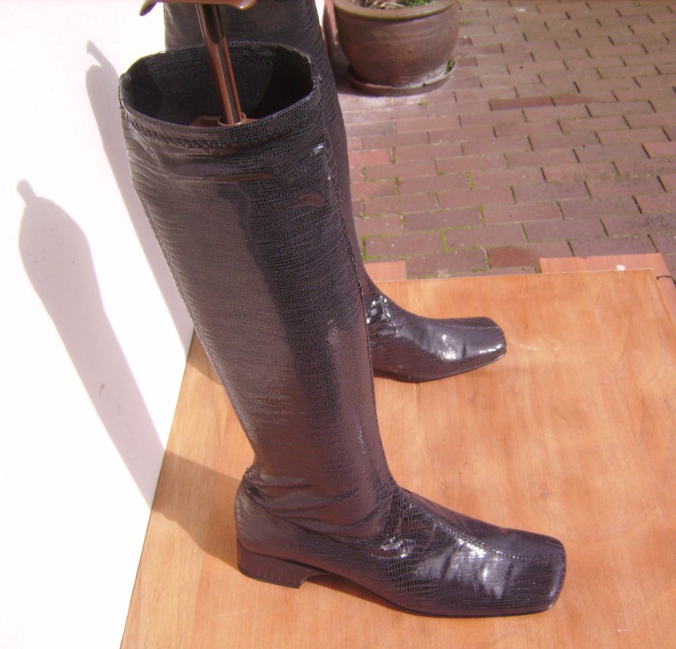 Vintage Square Toe Stiefel, Gr. 38 - Neu, ungetragen in Zeven