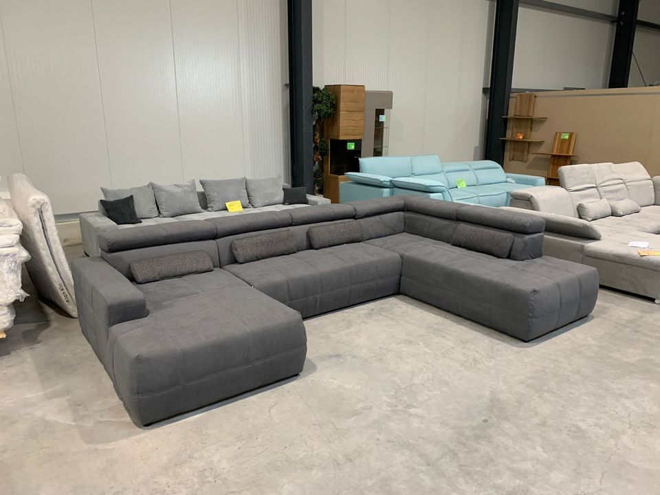 ⭐Wohnlandschaft XXL mit Kopfverstellung - Sofa - Couch - Polstergarnitur - U-Couch ● D&D Möbel⭐ in Hamm