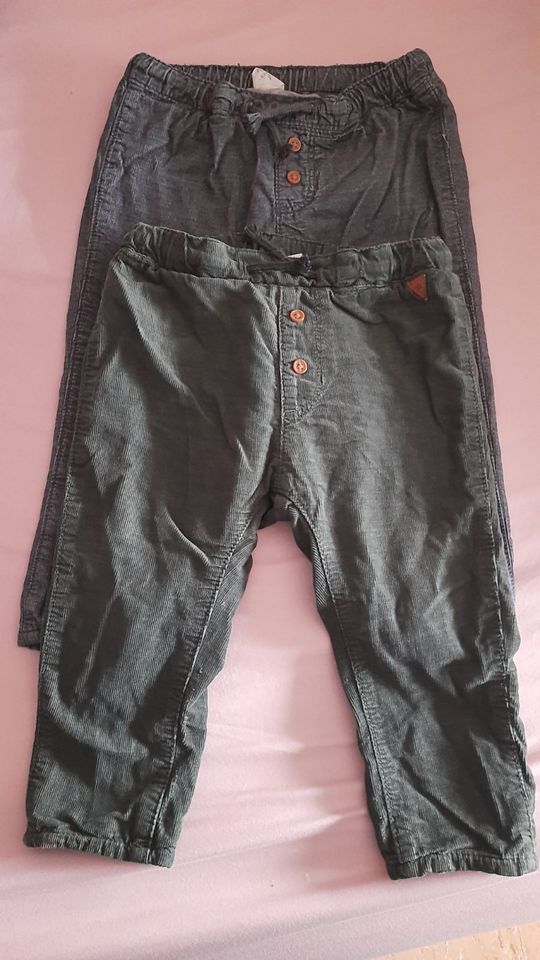 Set gefüttert Hose cordhose h&m 86 inklusive Versand in Bad Saulgau