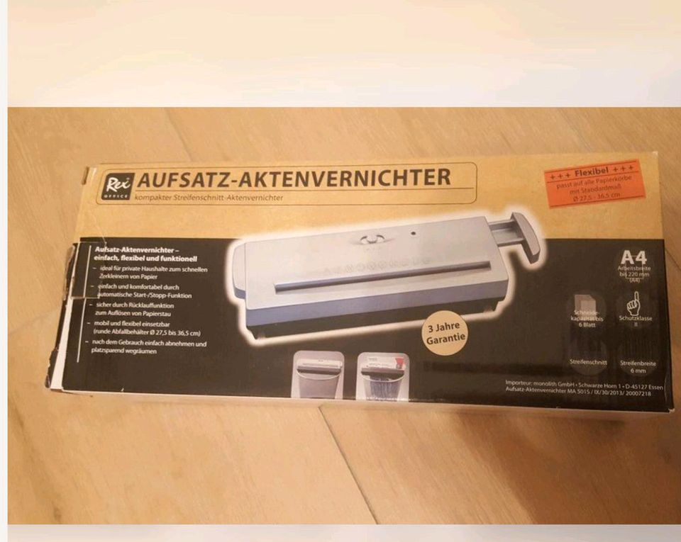 AufsatzAktenvernichter vom LIDL defekt, Sensor kaputt in Baden-Württemberg  - Gottmadingen | eBay Kleinanzeigen ist jetzt Kleinanzeigen