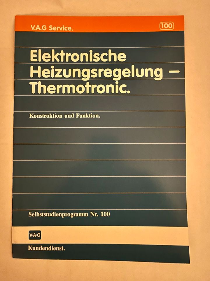 VAG Audi VW Selbststudienprogramm Nr.100 Thermotronic in Stadtlohn