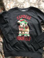 Ugly Christmas Sweater Sweatshirt Bulldogge 34 164 Primark Grau Nordrhein-Westfalen - Bad Salzuflen Vorschau