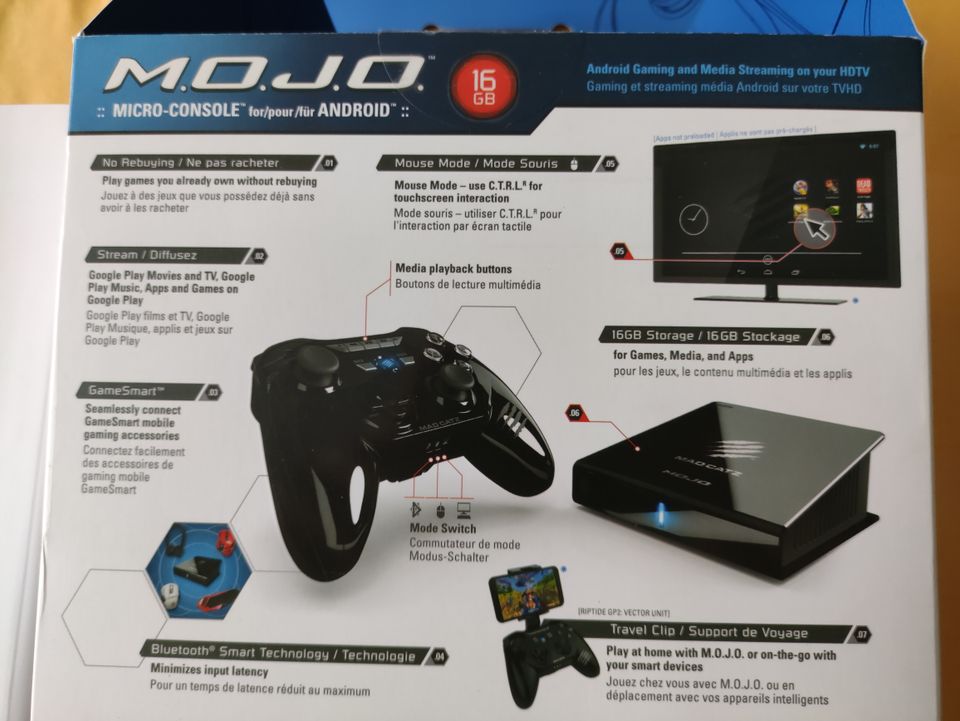 Android Micro Konsole - MAD CATZ MOJO mit Controller NVIDIA Tegra in Kelsterbach