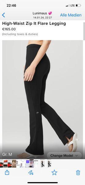 Alo High-Waist Zip It Flare Legging, Gr.M, Neu in Niedersachsen - Seevetal