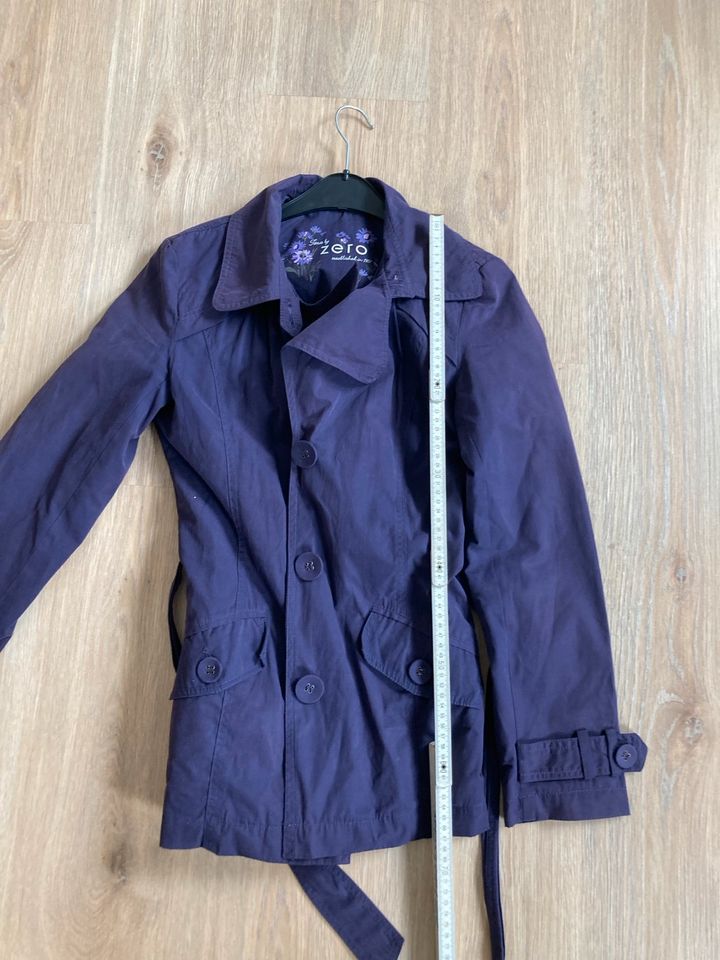 Jacke Sommerjacke Trenchcoat lila Zero Größe 34 in Braunschweig