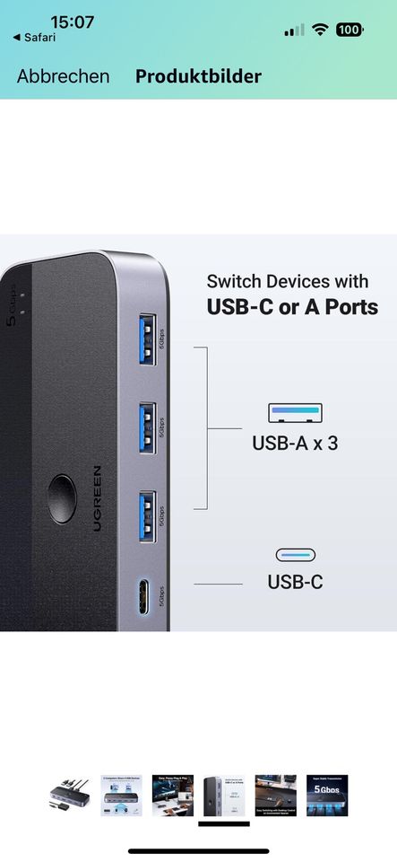 USB 3.0 Sharing Switch 2in4 Out in Kornwestheim
