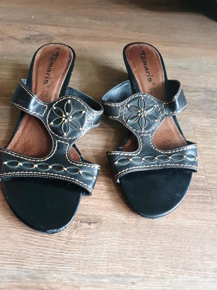 Sandalen Gr. 38 Tamaris Echtes Leder in Sickte