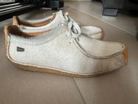 Clark’s Originals Wallabee Modell Natalie in white hairy leather Baden-Württemberg - Weinheim Vorschau
