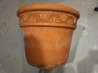 Tontopf 36 cm mit griechischem Dekor, Terracotta Hessen - Guxhagen Vorschau