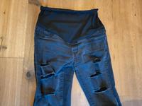 Schwarze Ripped Umstandsjeans Gr S Bayern - Tittmoning Vorschau
