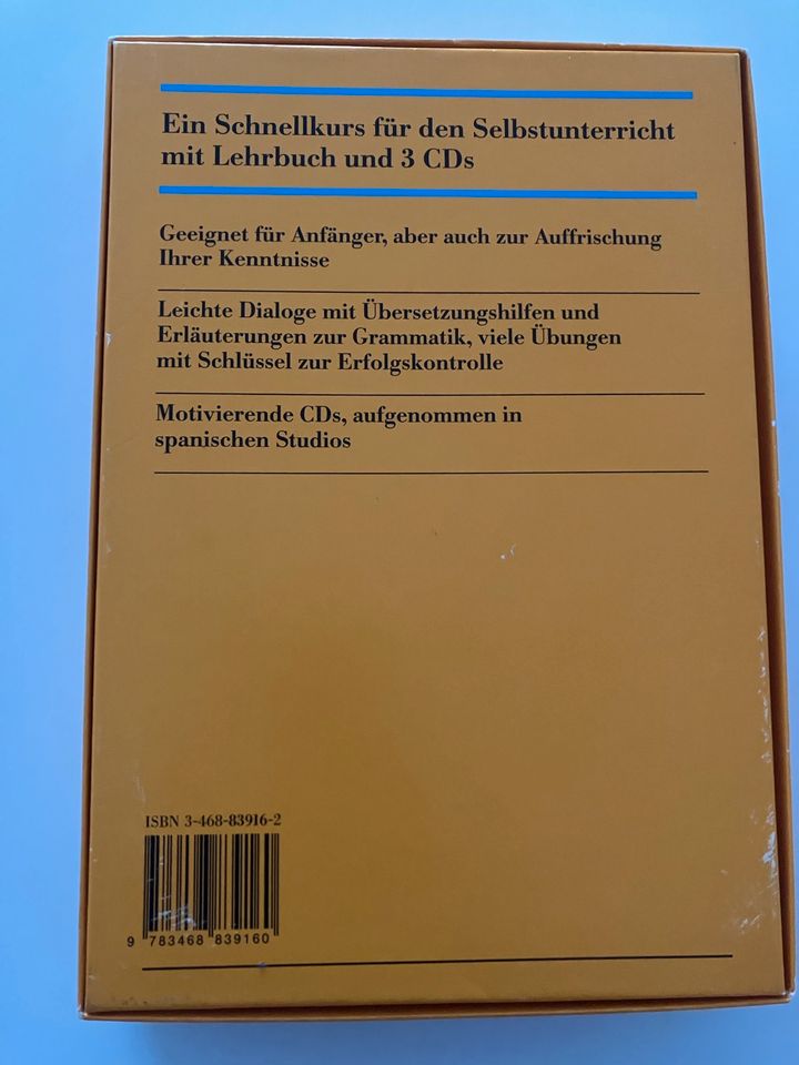 Langenscheidt Schnellkurs Spanisch Lehrbuch + 3 Audio CDs in Bad Vilbel