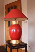 Einmalige Tisch-Lampe rot/gold Carol mit rotem Schirm Leipzig - Leipzig, Zentrum Vorschau