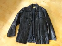 Lederjacke schwarz mit Kragen - Echt Leder - Größe 48 - Kultjacke Bayern - Kempten Vorschau